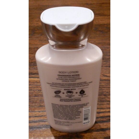 Bath & Body Works Peace Iced Raspberry Bellini Body Lotion 8 fl oz NEW - Picture 2 of 3